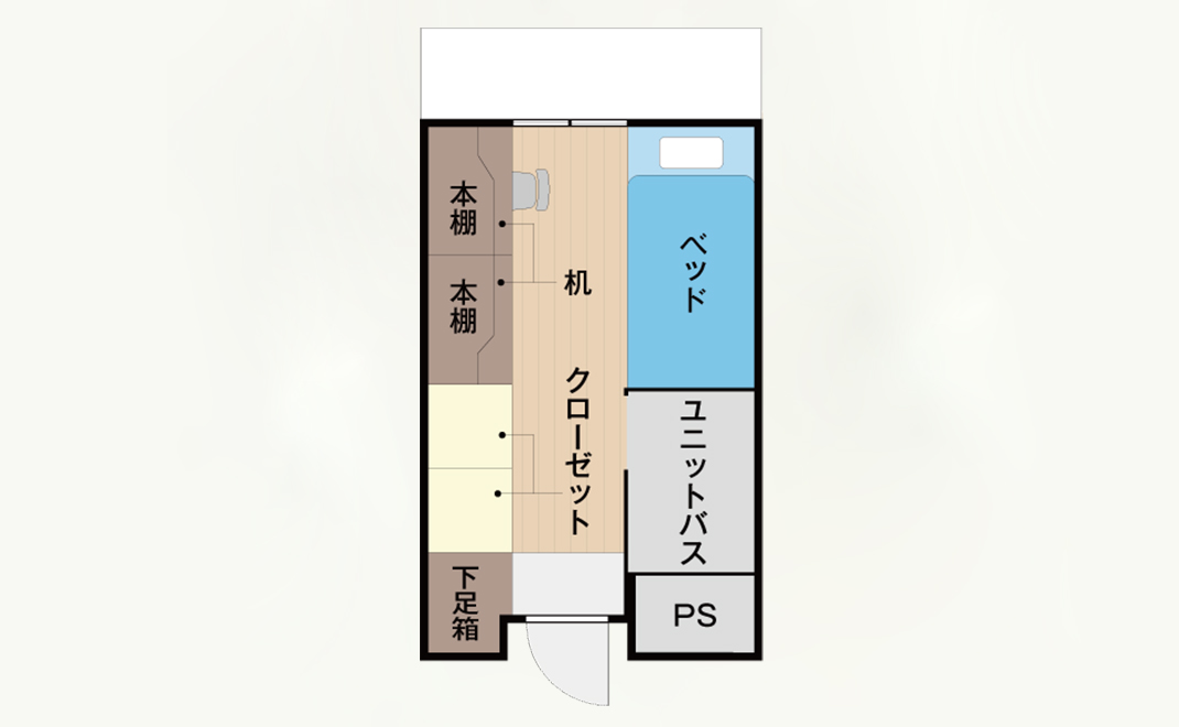 クワドラングル志茂（学校直営）間取り