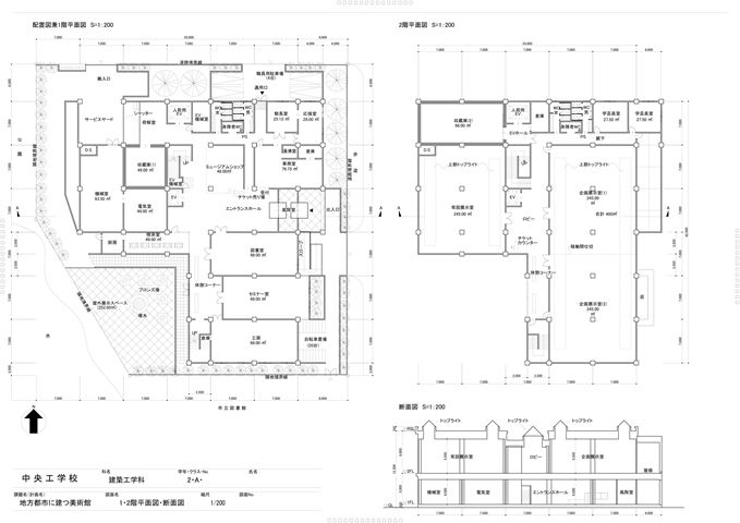 一級建築士課題 [建築工学科２年] | キャンパスニュース | 中央工学校