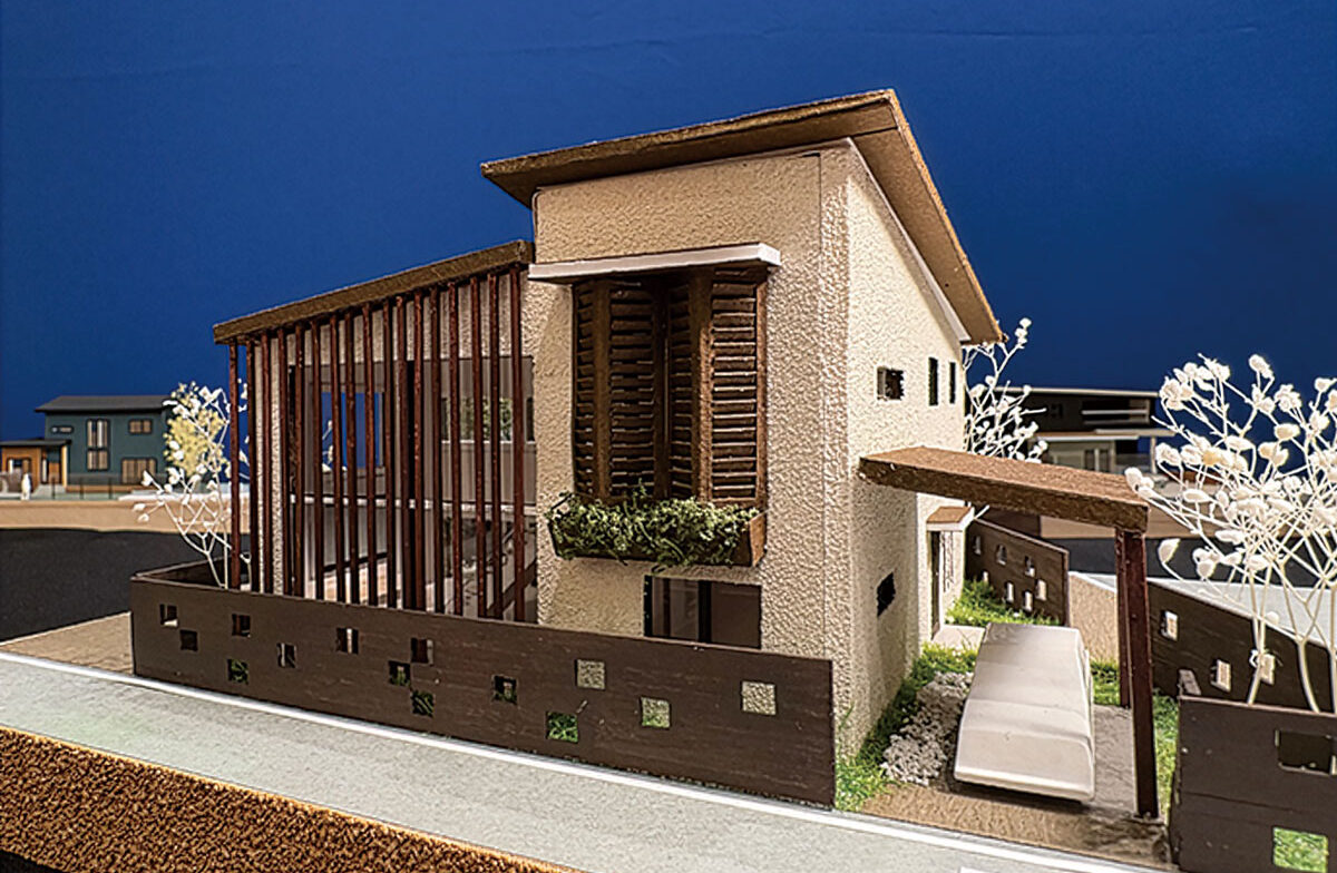進級課題　住宅外観模型