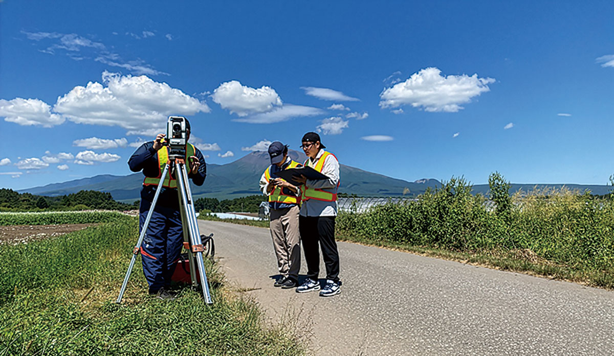 トータルステーションによる観測