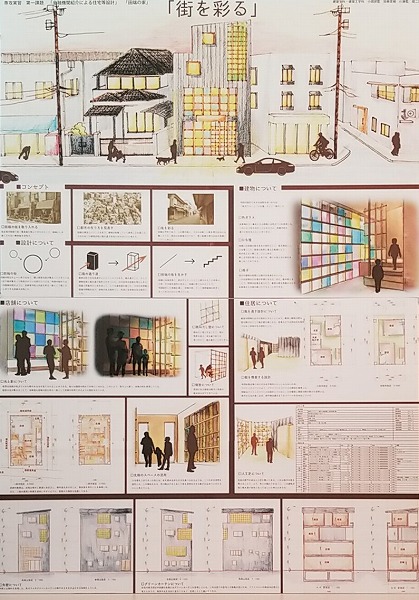 地域密着型実践教育 発表会開催 建築学科科4年 建築工学科3年 設計専攻 中央工学校